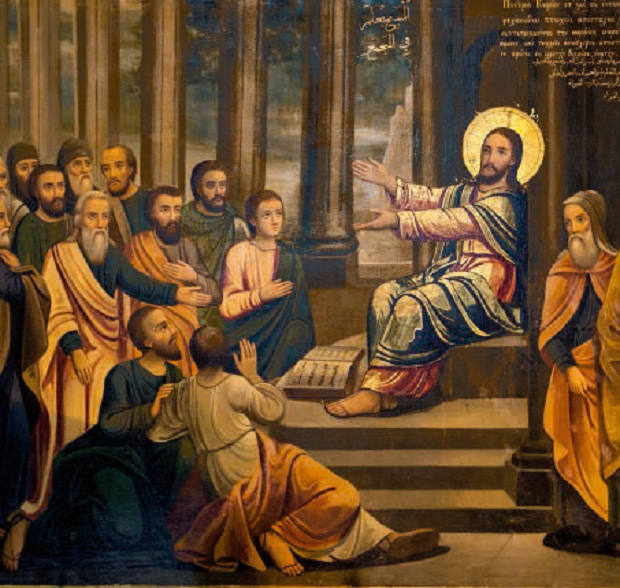 Gesù predica nella sinagoga